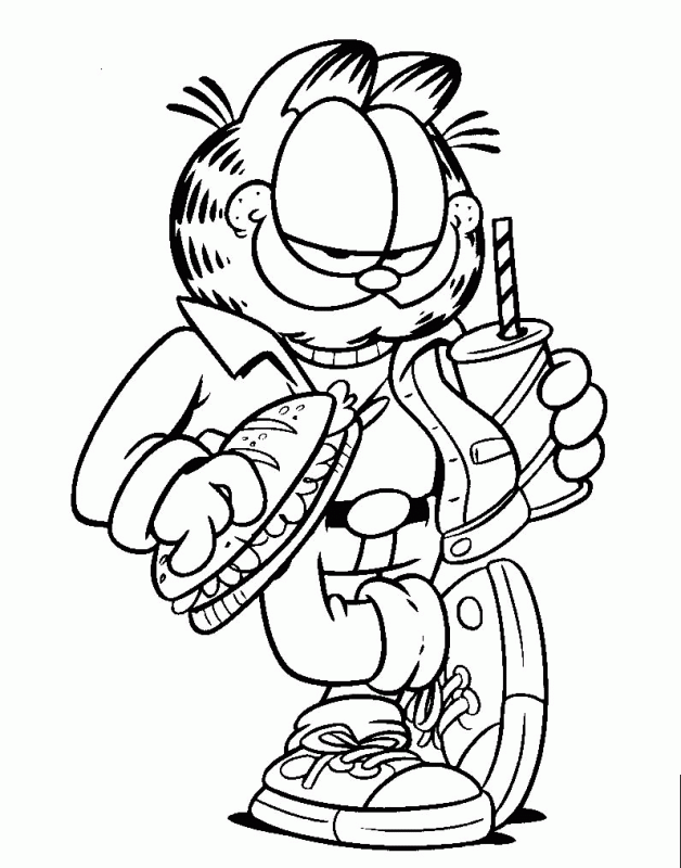 GarfieldWithFood